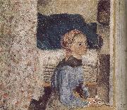 Camille Pissarro farm girl France oil painting artist